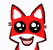 Emoticon Red Fox heureux